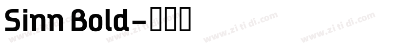 Sinn Bold字体转换